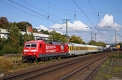 120 153 mit Messzug in Koblenz-Lützel Pbf