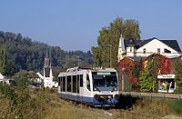 auf der Oleftalbahn, VT6.001 der Dürener Kreisbahn in Gmünd