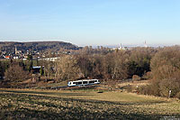 Regiosprinter der Dürener Kreisbahn auf der Rurtalbahn bei Üdingen