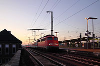113 268 ex 112 268 mit IC2331 nach Norddeich Mole im Bahnhof Rheine