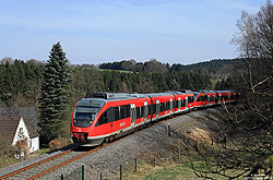 644 009 auf der Oberbergischen Bahn bei Marienheide