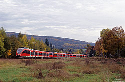 644 012 als RB11826 auf der Oberbergischen Bahn bei Ehreshoven