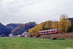 644 022 auf der Oberbergischen Bahn bei Vilkerath