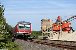 628 305/629 305 an der Sandverladeanlage bei Plaidt auf der Pellenz-Eifelbahn 