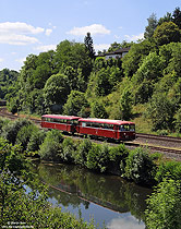 798 670 der Vulkaneifelbahn in Pelm auf der Eifelquerbahn