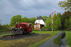 Kö 034 Windhoff 1037 Baujahr 1947im ehemaligen Bahnhof Schalkenmehren Strecke Wengerohr - Daun
