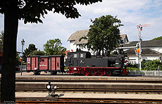 99 332 als Denkmal im Bahnhof Kühlungsborn West