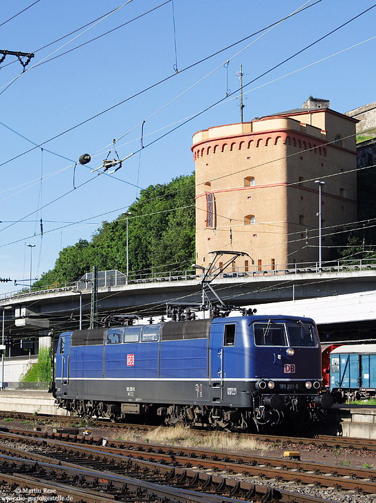 blaue 181 201 in Koblenz Hbf