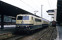 ehemalige Viersystem-Lokomotive 184 002 als N7473 nach Wittlich in Trier Hbf
