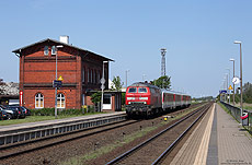 218 389 im Bahnhof Langenhorn, auf der Marschbahn