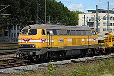 216 122 der Firma Wieba im Bahnhof Freiburg Hbf