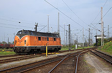 221 135 der Bocholter Eisenbahn im Bw Oberhausen Osterfeld Süd