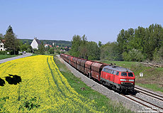 225 007 auf der Württembergischen Südbahn bei Aulendorf