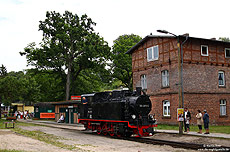 99 4011 am 12.7.2009 im Bahnhof Göhren
