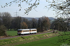 VT27 mit VS51 auf der KBS665.5 bei Meckesheim
