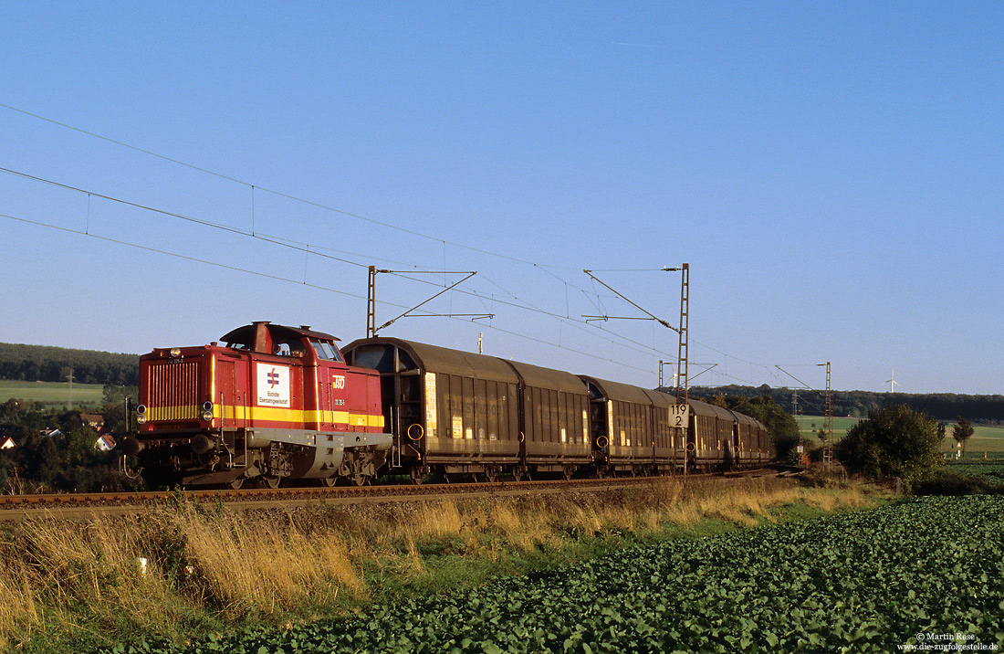 212 325 der Bocholter Eisenbahn mit DGS59890 bei Benhausen