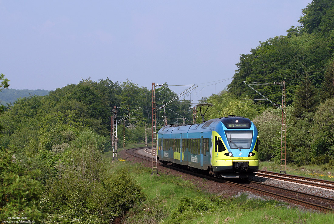 ET010 der Westfalenbahn als WFB39765 zwischen Altenbeken und Neuenbeken