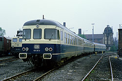 624-Prototyp 624 501 abgestellt im Bw Bielefeld
