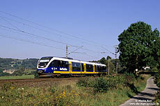 VT715 der Nordwestbahn bei Altenbeken, 22.9.2005