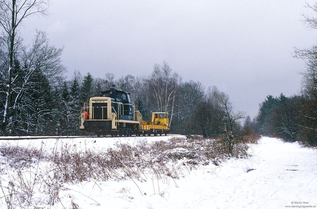 360 307 mit SKL auf der Strecke Paderborn Nord - Bad Lippspringe im Schnee