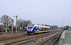VT719 auf der Sennebahn im Bahnhof Sennelager