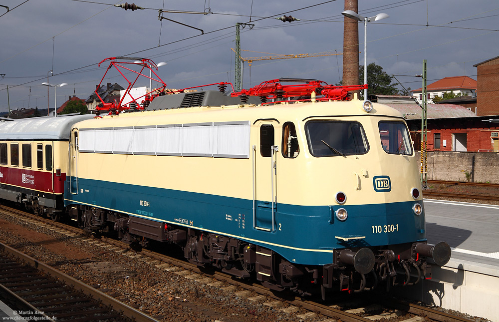 In Bebra wurde die 110 300 des Vereins Baureihe E10 e.V. erstmals öffentlich gezeigt