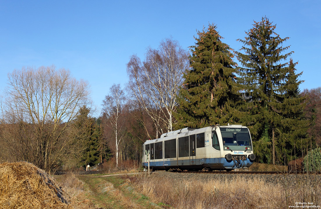 Siemens DUEWAG Regiosprinter VT6.002 der Dürener Kreisbahn auf der Strecke Düren - Heimbach