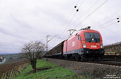 1016 045 mit dem FIR51389 (Gremberg - München Nord) zwischen Hattenheim und Erbach