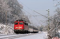 115 459 mit ICE-Ersatzzug bei Solingen Hbf