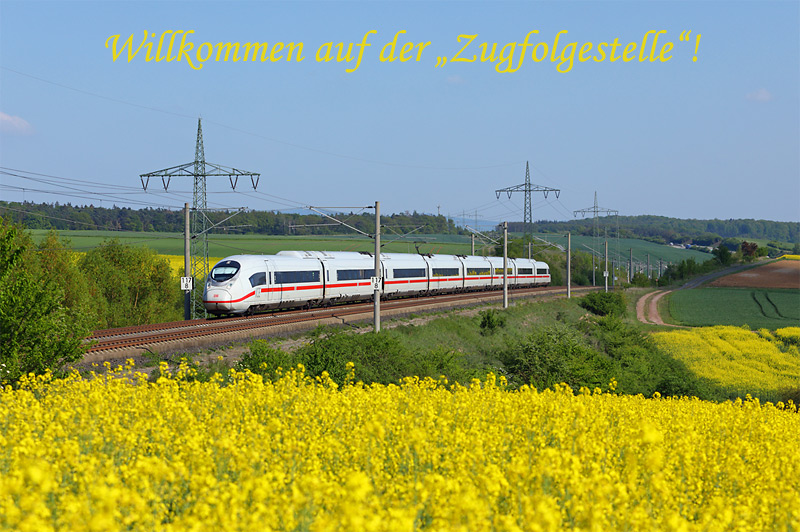 Auf der Schnellfahrstrecke Köln – Rhein/Main kommen ausschließlich ICE3, Velaro-ICE und ICE4 zum Einsatz. Am späten Nachmittag des 30.4.2019 donnert der 407 015 als  ICE714 (Stuttgart Hbf – Köln Hbf) bei Lindenholzhausen über die Schnellfahrstrecke.