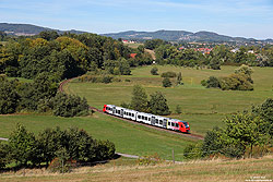 622 036 auf der Weschnitztalbahn Weinheim – Fürth/Odenwald bei Zotzenbach