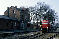 D02 ex 265 001 der Meppen-Haselünner-Eisenbahn im Bahnhof Haselünne
