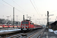 111 124 n-Wagen als RE29726 im Bahnhof Opladen vor dem Umbau