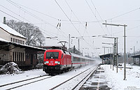 182 006 mit IC2023 im Bahnhof Opladen vor dem Umbau
