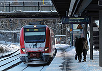 422 040 als S9 am Haltepunkt Wuppertal Sonnborn im Schnee