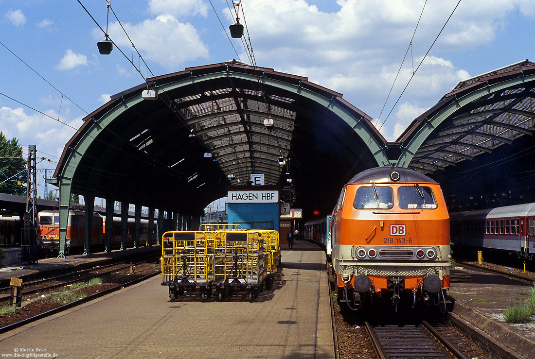 218 143 Citybahn in Hagen Hbf