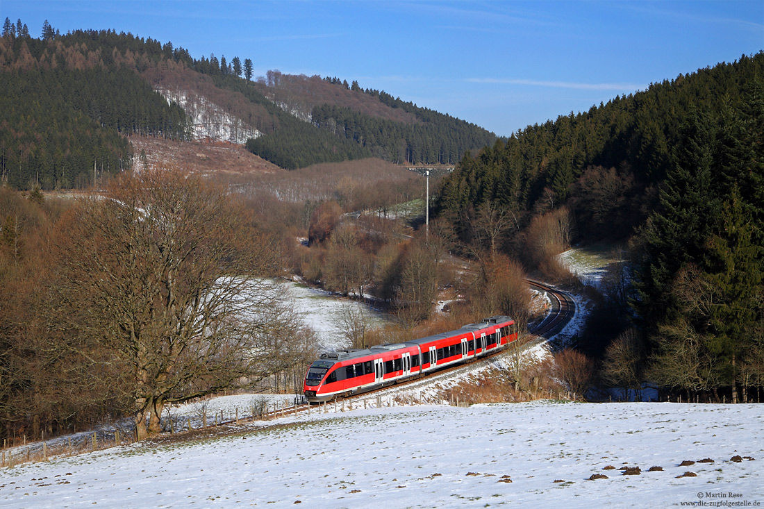 644 029 als RE10757 Dortmund - Winterberg im Negertal bei Brunscappel 