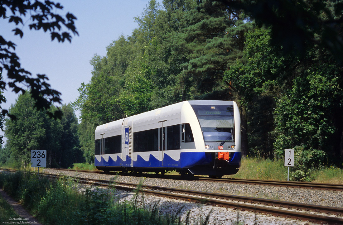 646 108 der UBB auf der Insel Usedom bei Zinnowitz
