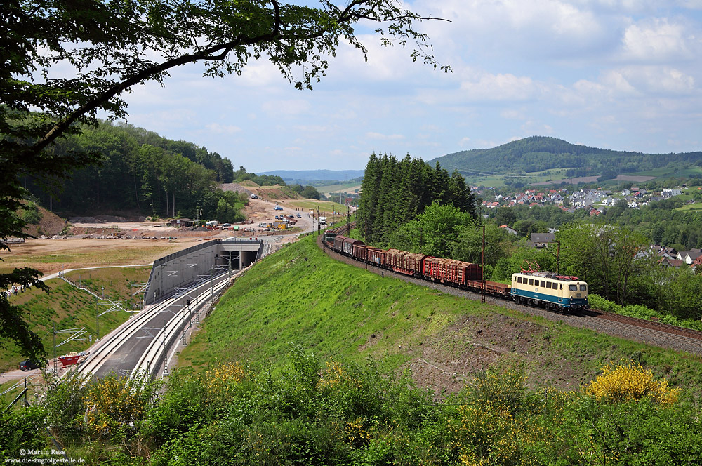 140 423 bei Hain auf der Spessartrampe, 25.5.2017