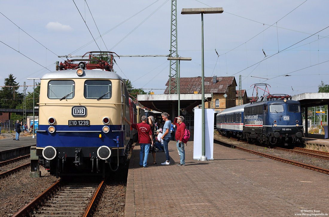 Vivat Viadukt 2019 Altenbeken Fahrzeugschau E10 1239 und 110 469