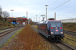 Werbelok 101 127 als Lz im Bahnhof Hagen Halden