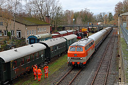 218 137 des DB-Museums im Zechenbahnhof Piesberg bei den Dampflokfreunden Osnabrück
