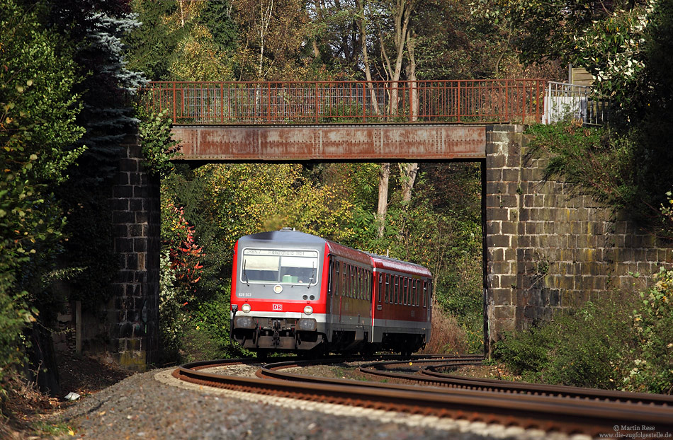 628 503 unter einer Feldwegbrücke bei Wuppertal Rauenthal