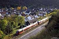 643 507 auf der Ahrtalbahn an der Haltestelle Walporzheim