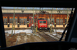 120 137 auf der Schiebebühne im Bw Stuttgart
