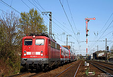 115 205 mit Pbz bei Dortmund Bbf mit Formsignal