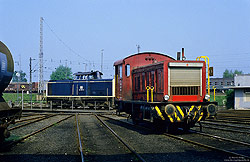 DL262 der Steinhuder-Meer-Bahn im Bw Bielefeld