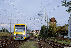 VT3.02 der Eurobahn rangiert in Bielefeld Hbf