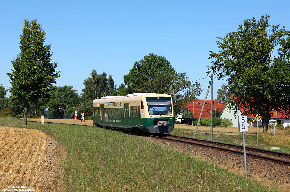 650 032 der PRESS als PRE75688 bei Pastitz auf Rügen
