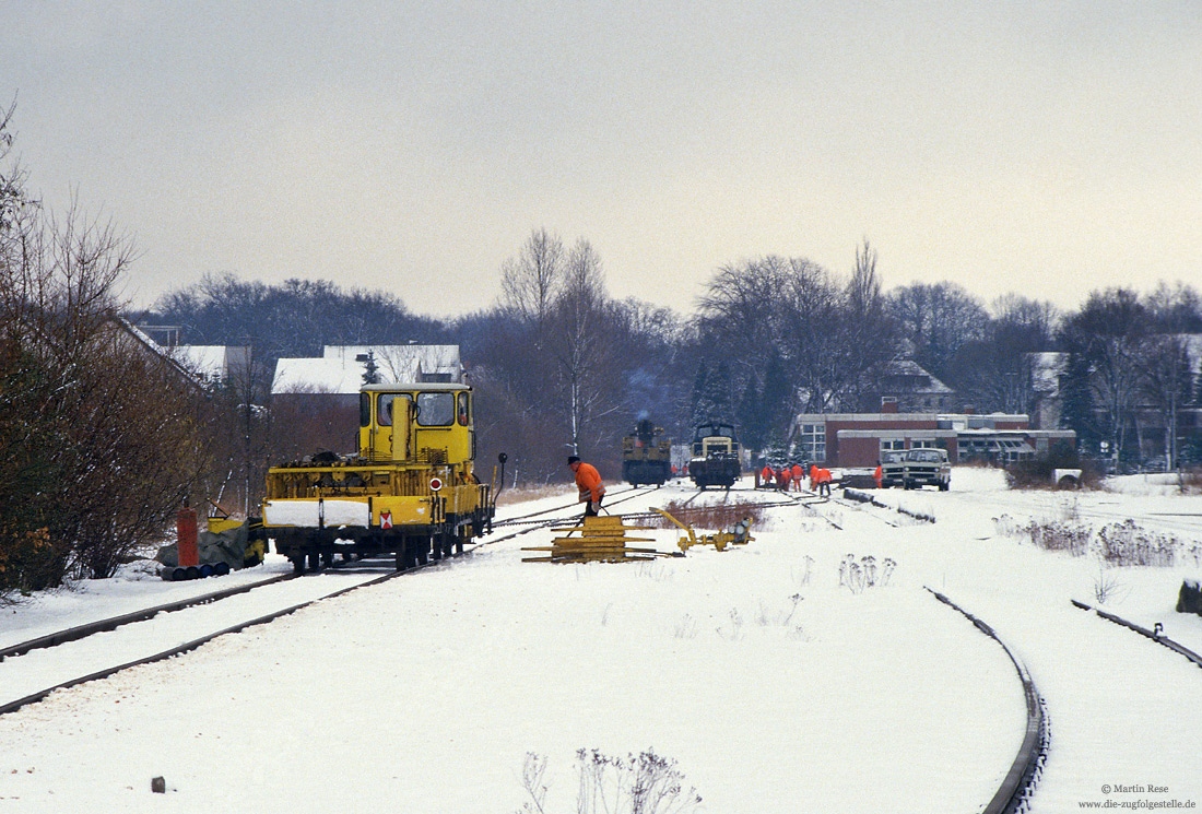 Am 29.2.1988 wurden die Gleise im Bahnhof Bad Lippspringe abgebaut
